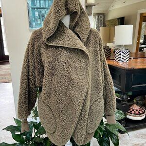 Olive Green Dream'n Body Wrap/Jacket/Cardigan with Hood
